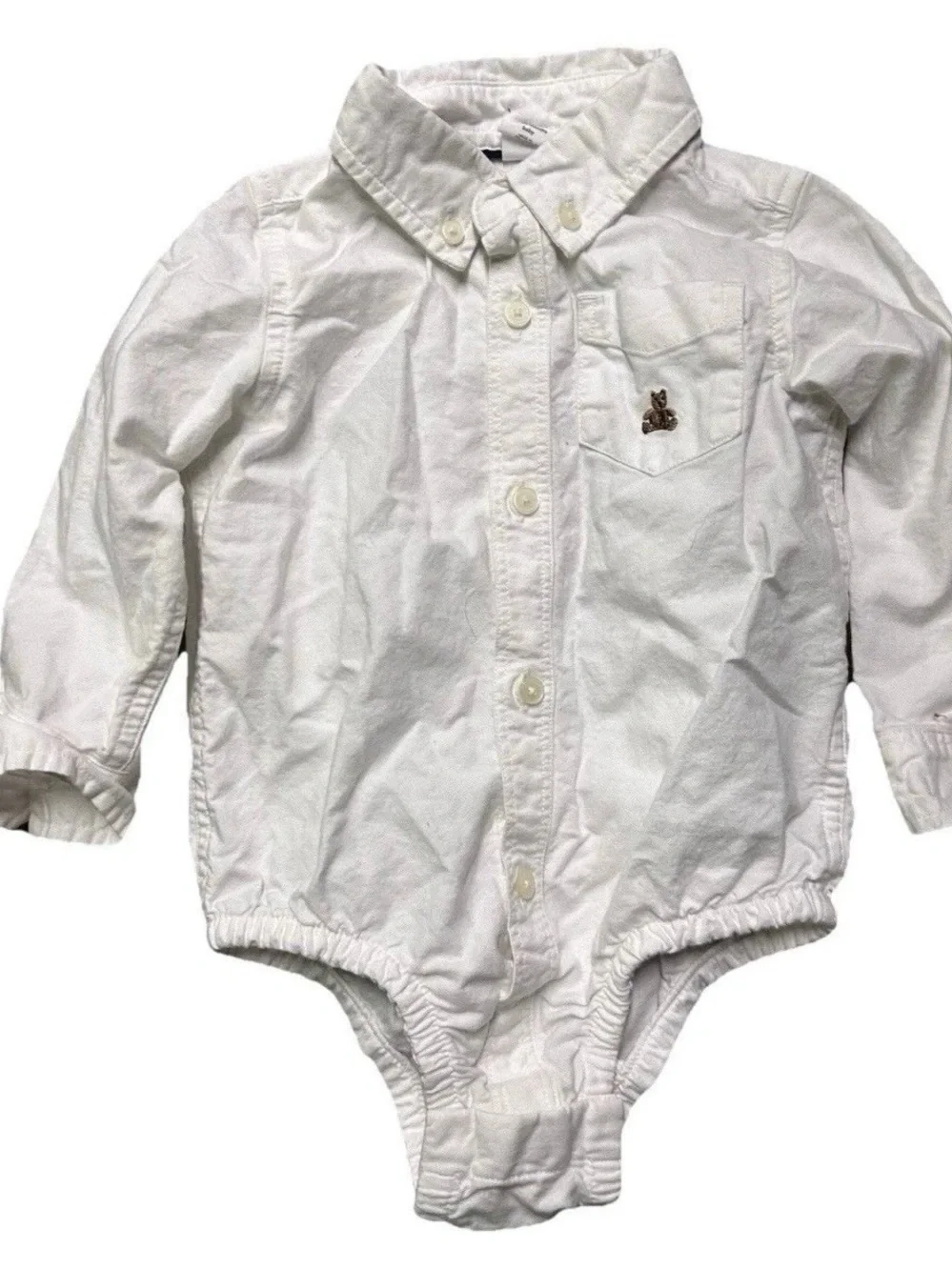 Toddler Boy Tops White Button Down Plaid Flannel 1/4 Zip Size 18-24 Months